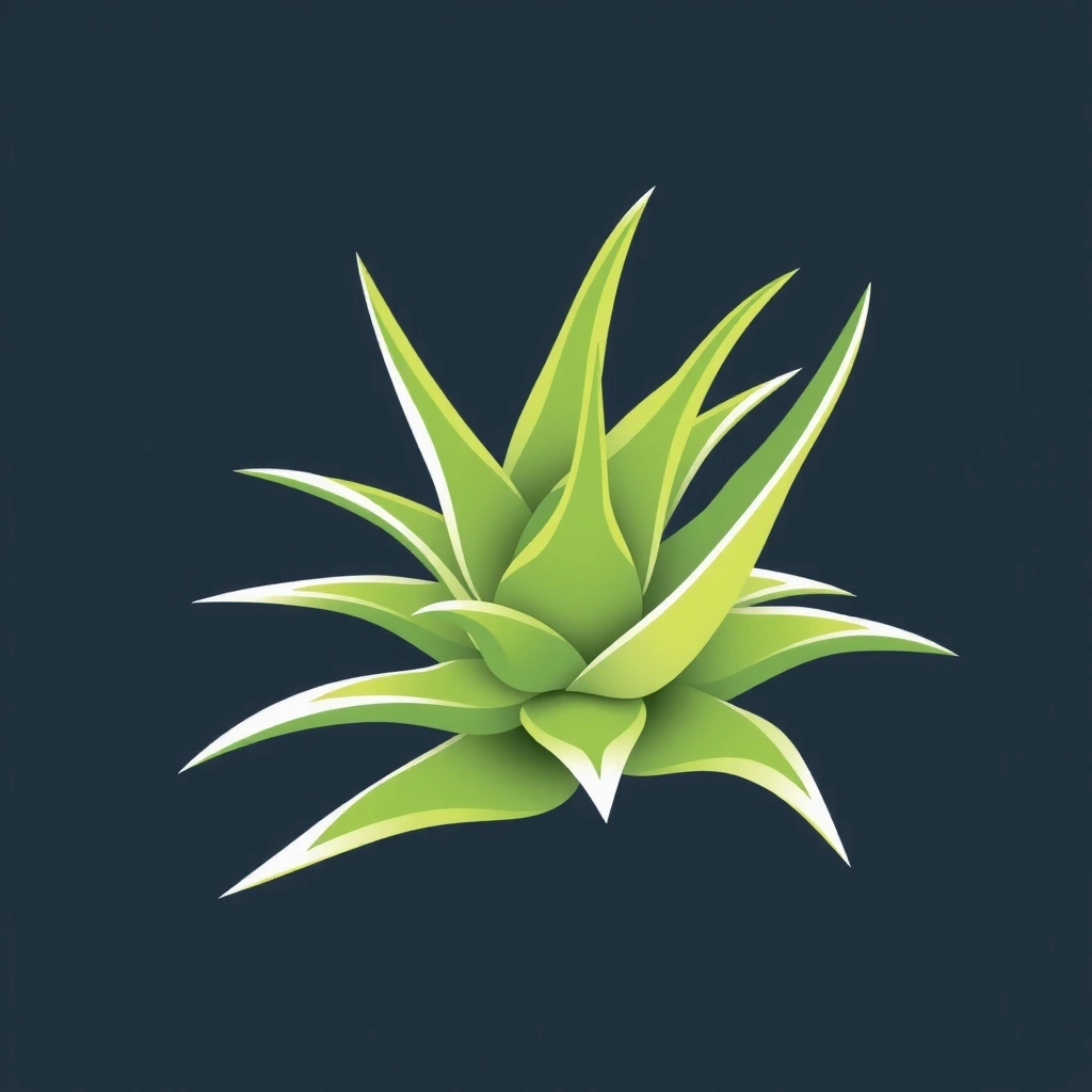 Aloe vera leaf icon