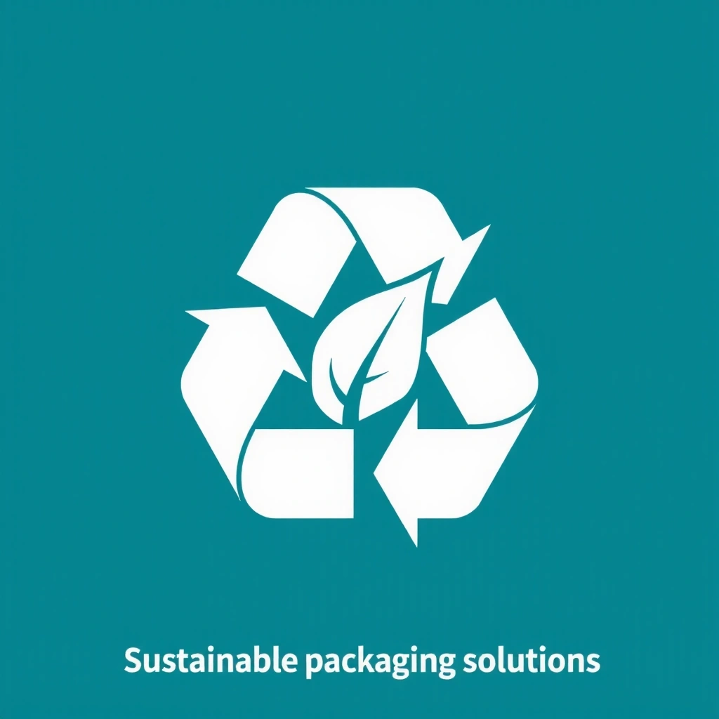 Recycle symbol icon for sustainable packaging